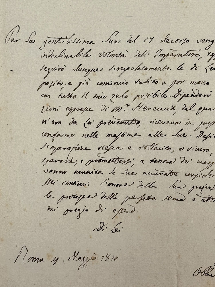 L.A.S. Antonio Canova à Ghiavissimo Signore