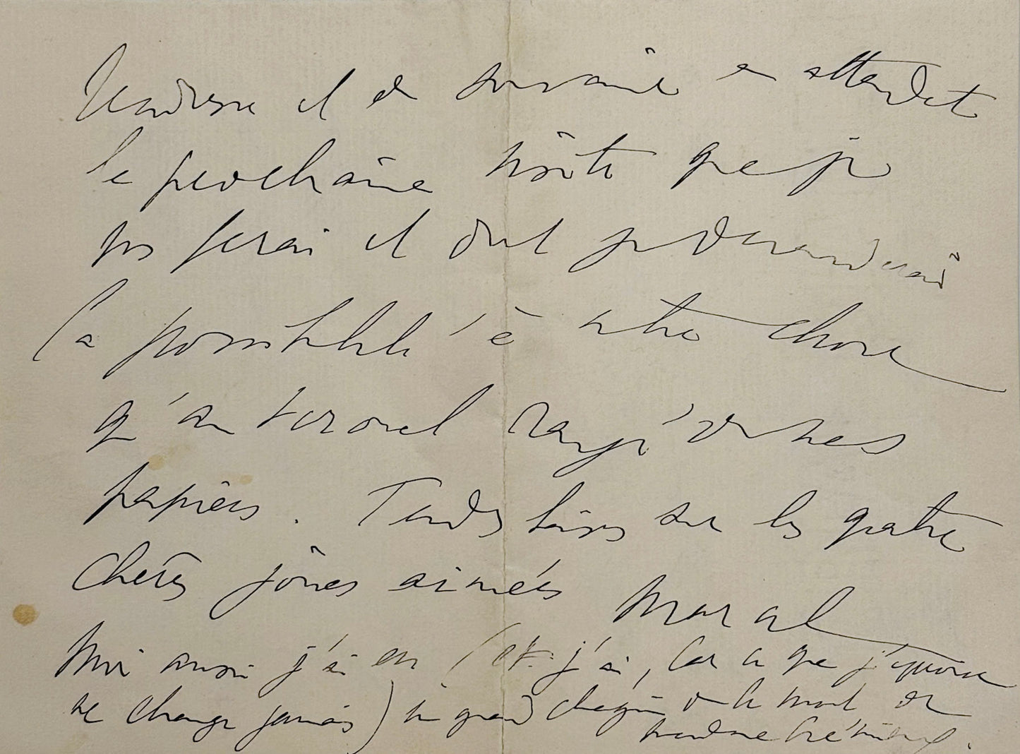 L.A.S. Proust à Madame Charles Nathan