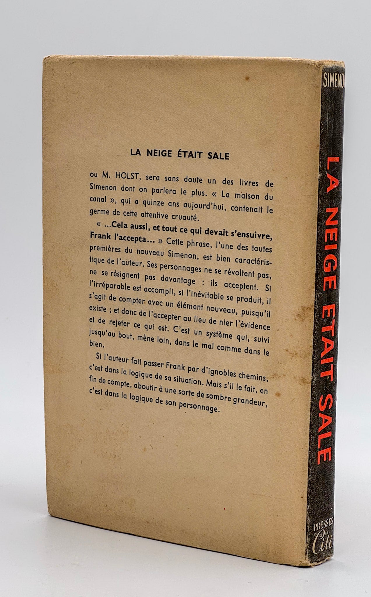 La neige était sale