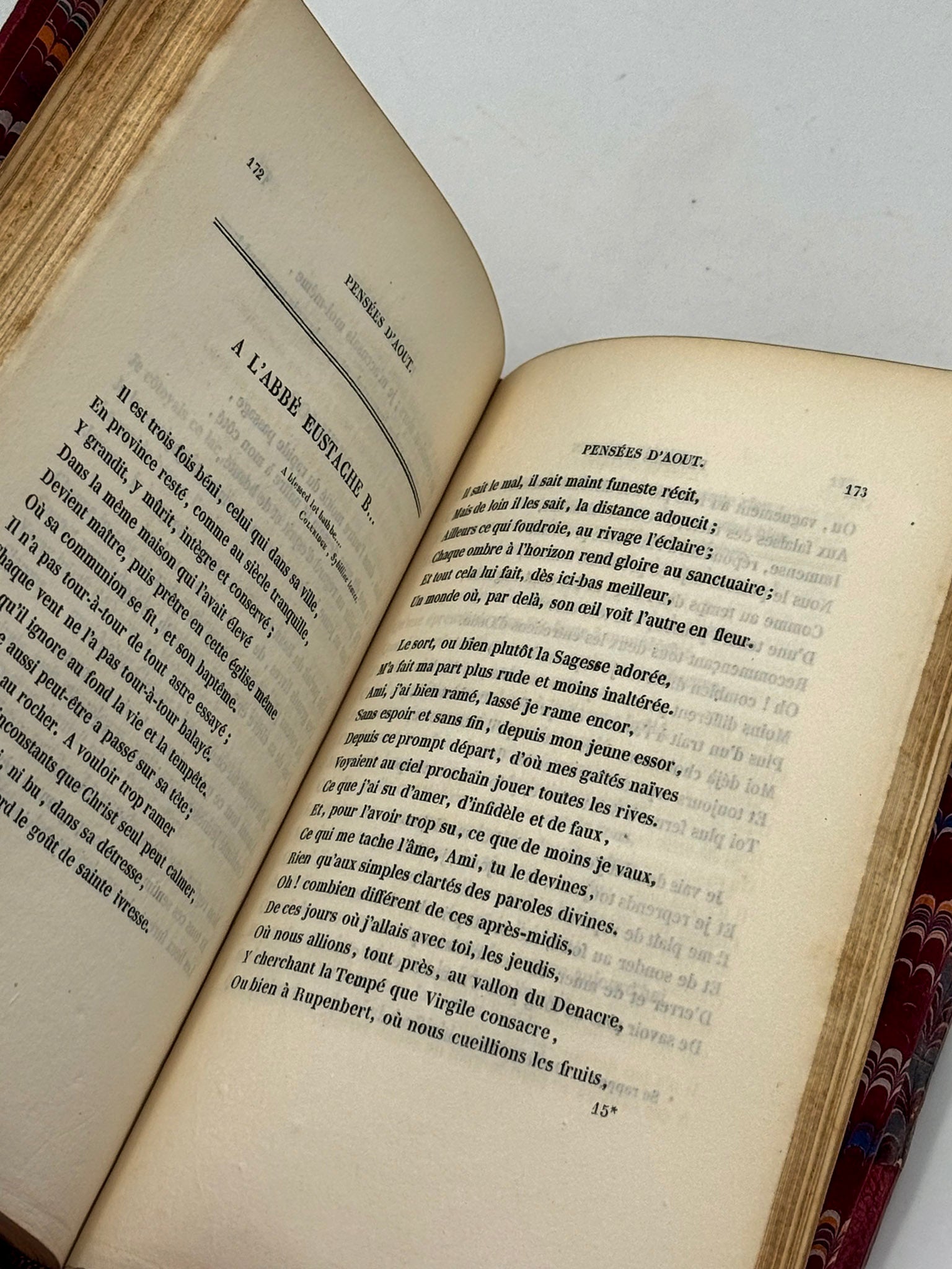 Pensées d'Aôut, poésies