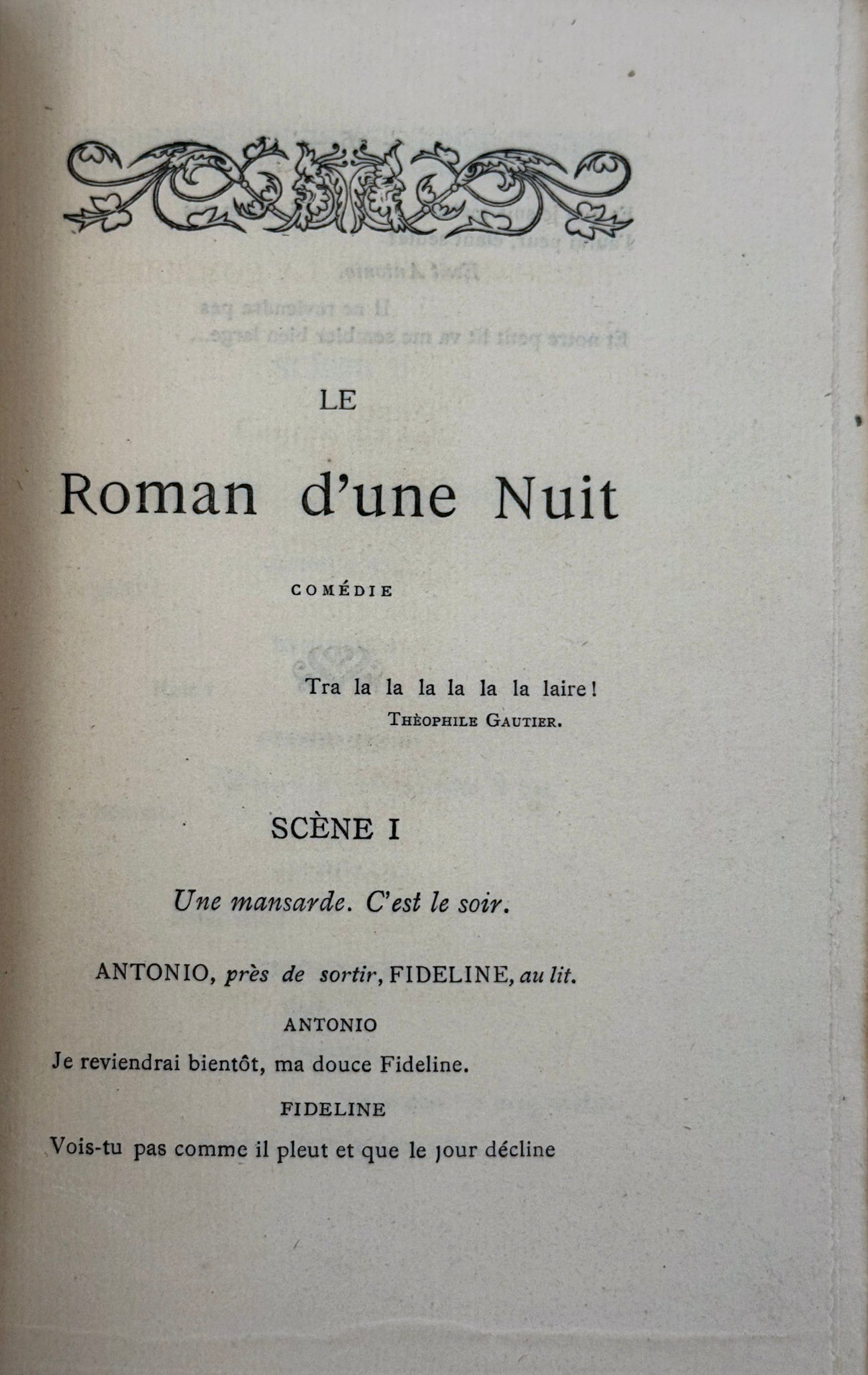 Le Roman d'une nuit
