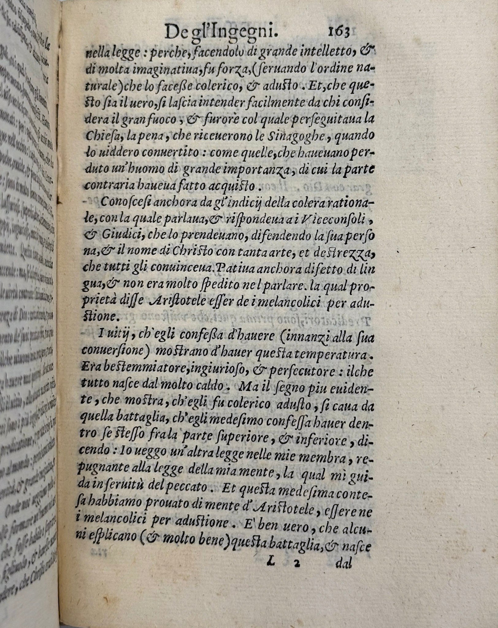 Essame de gl'ingegni de gl'huomini Per apprender le Scienze : Nel quale, scoprendosi la varietà delle nature, si mostra a che professione sia atto ciascuno, & quanto profitto habbia fatto in effa