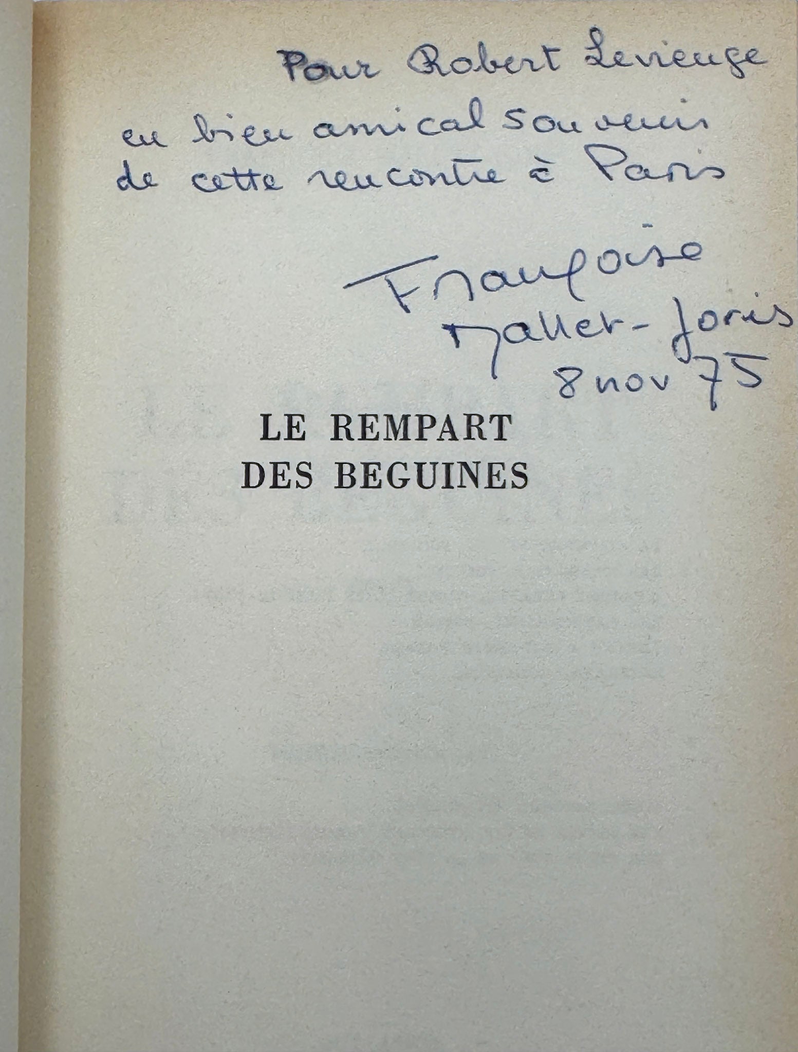 Le rempart des béguines