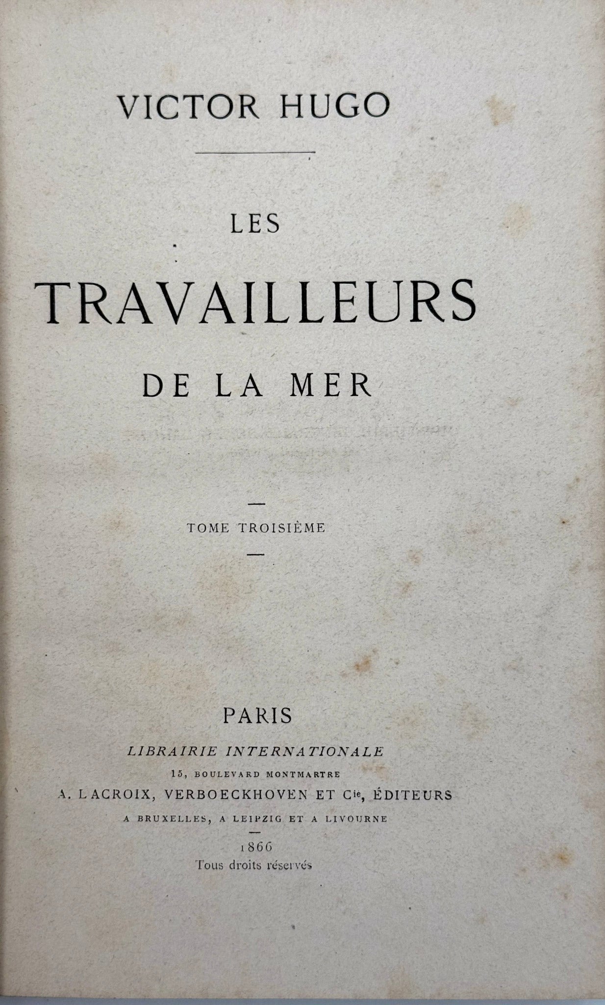 Les Travailleurs de la Mer