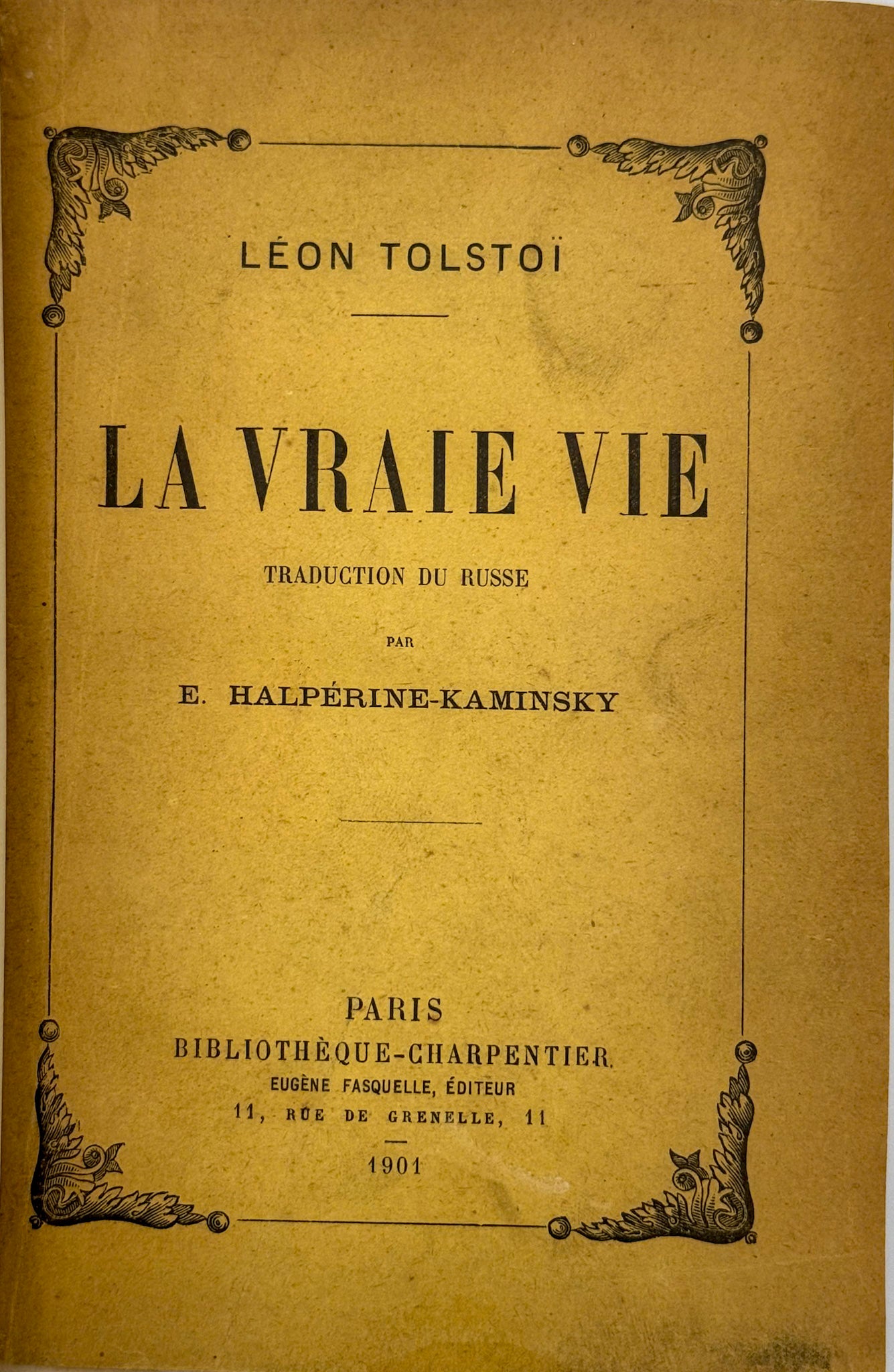 La vraie Vie