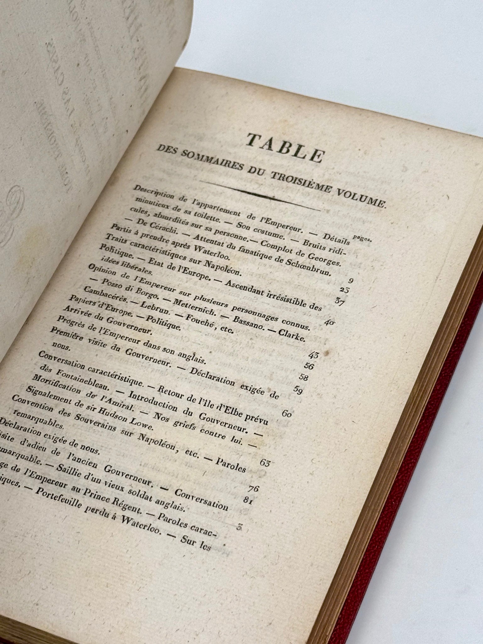 Mémorial de Sainte-Hélène, ou JOURNAL ou se trouve consigné, jour par jour, ce qu'a dit et fait NAPOLEON durant dix-huit mois.