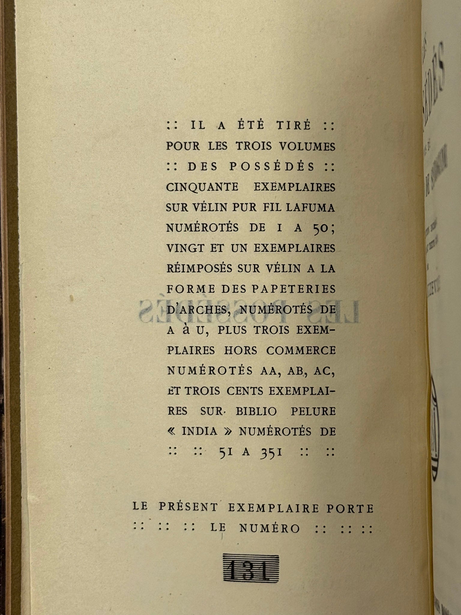 Les possédés suivis de la Confession de Stavroguine