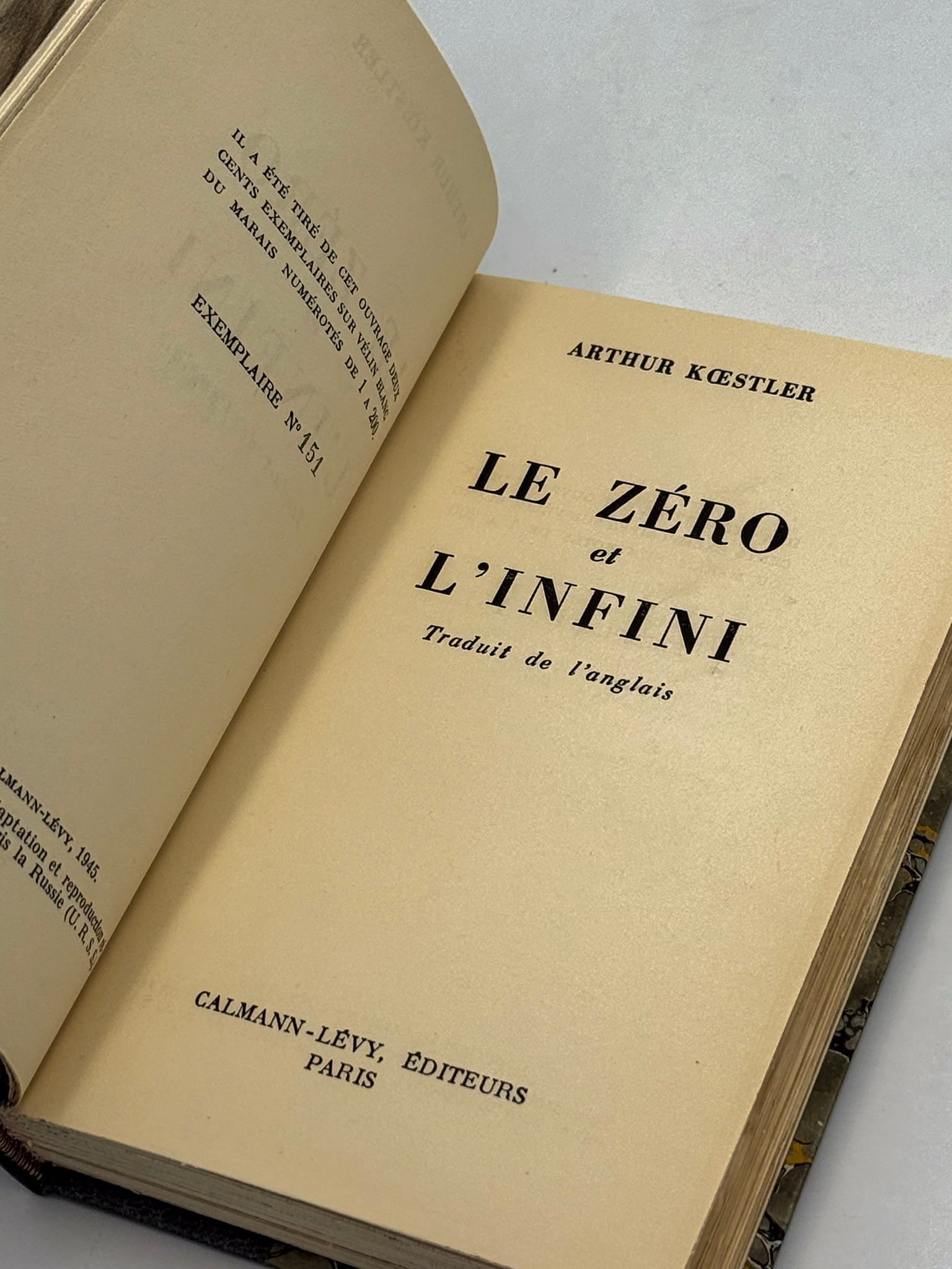 Le zéro et l'infini. Darkness at noon