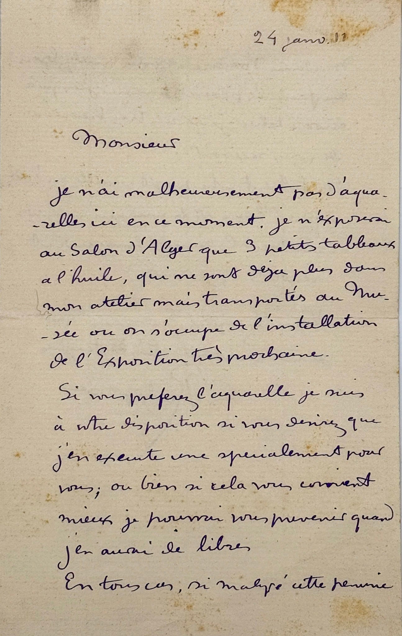 A.L.S. Georges-Antoine Rochegrosse