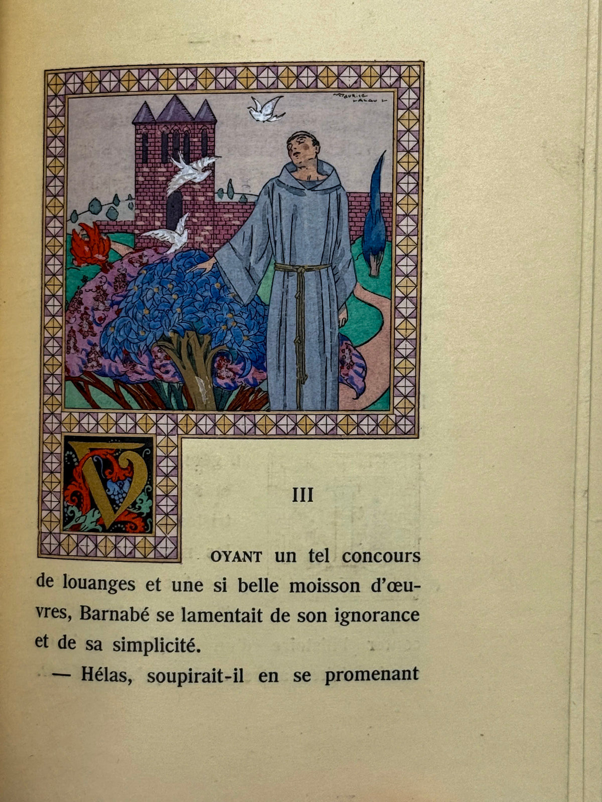 Le jongleur de Notre-Dame. Illustrations en couleurs de Maurice Lalau.
