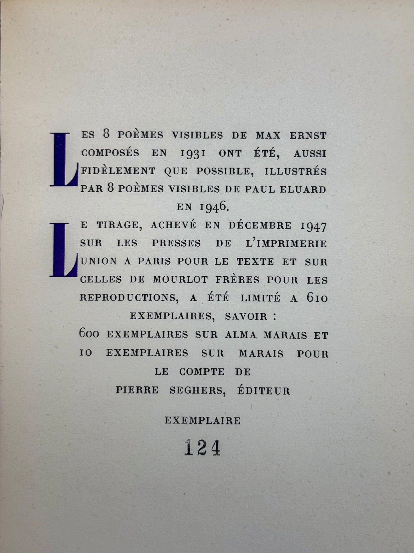 A l'intérieur de la vue. 8 poèmes