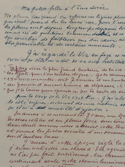 Autograph letter signed, Abel Gance to Nelly Kaplan