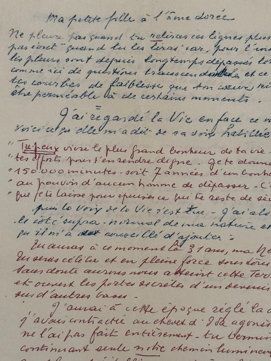 Autograph letter signed, Abel Gance to Nelly Kaplan