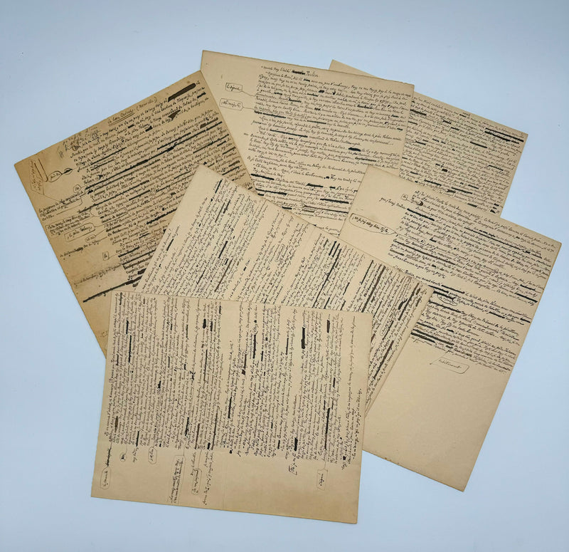 Manuscrit Autographe, François Coppée [nouvelle Le Bon Crime]