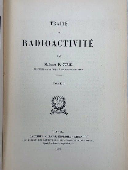 Traité de la Radioactivité