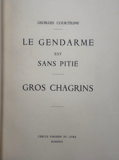 Le Gendarme est sans pitié. Gros Chagrins.