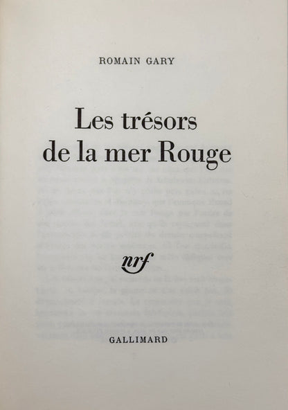 Les trésors de la mer rouge