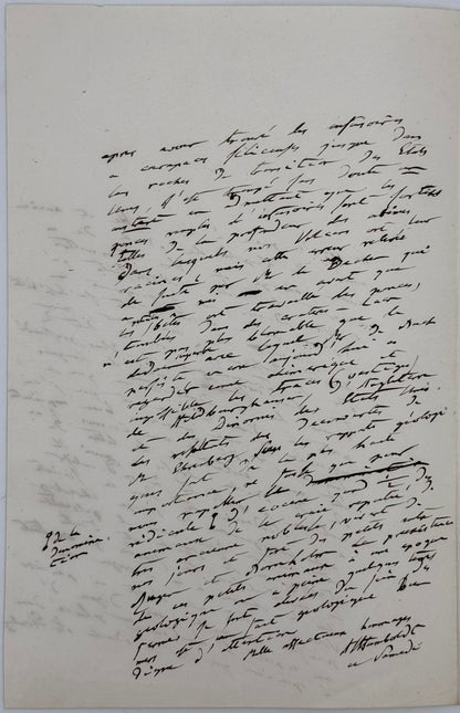 Lettre autographe signée, Alexander von Humboldt