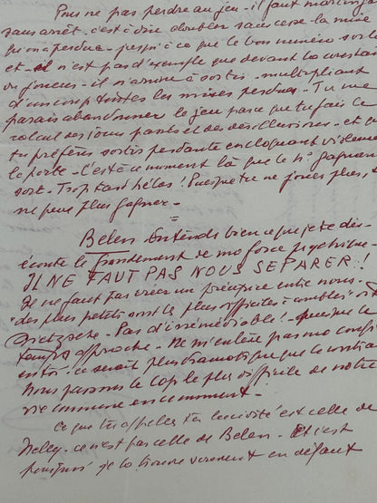 Autograph letter signed, Abel Gance
