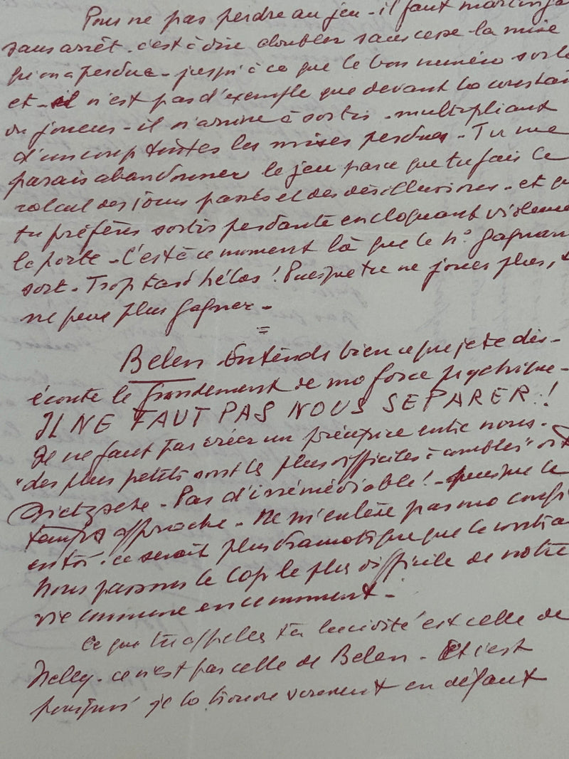 Lettre autographe signée, Abel Gance à Nelly Kaplan