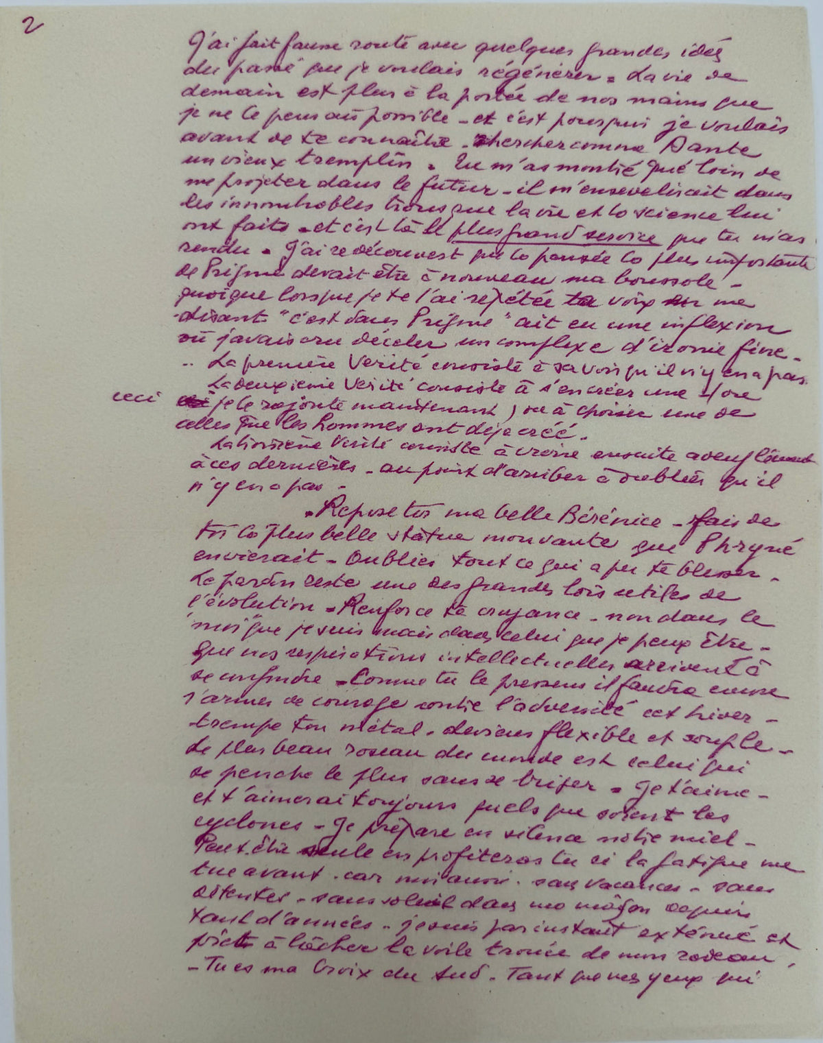 Lettre autographe signée, Abel Gance à Nelly Kaplan