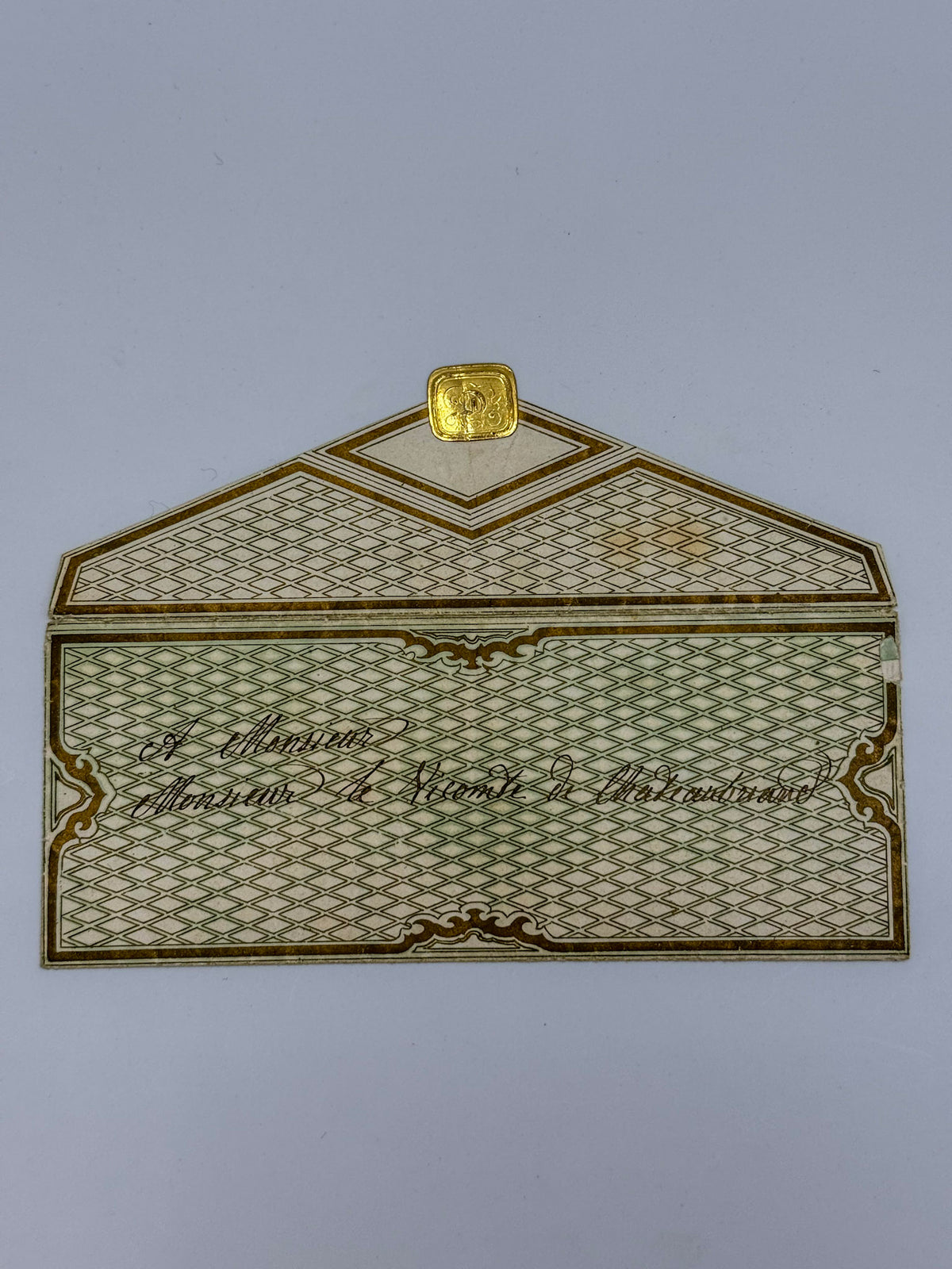 Lettre autographe signée, Duchesse de Berry à Chateaubriand