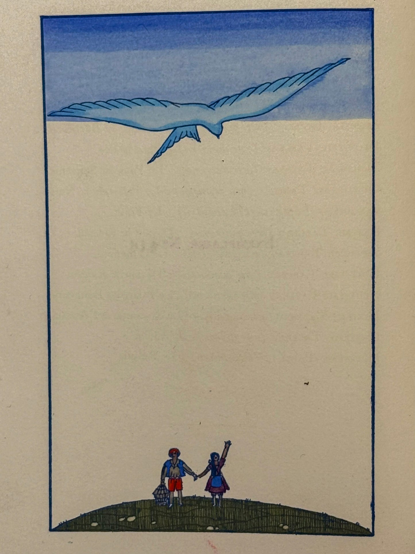 L'Oiseau Bleu. Féerie de Maurice Maeterlinck avec des aquarelles de Georges Lepape.