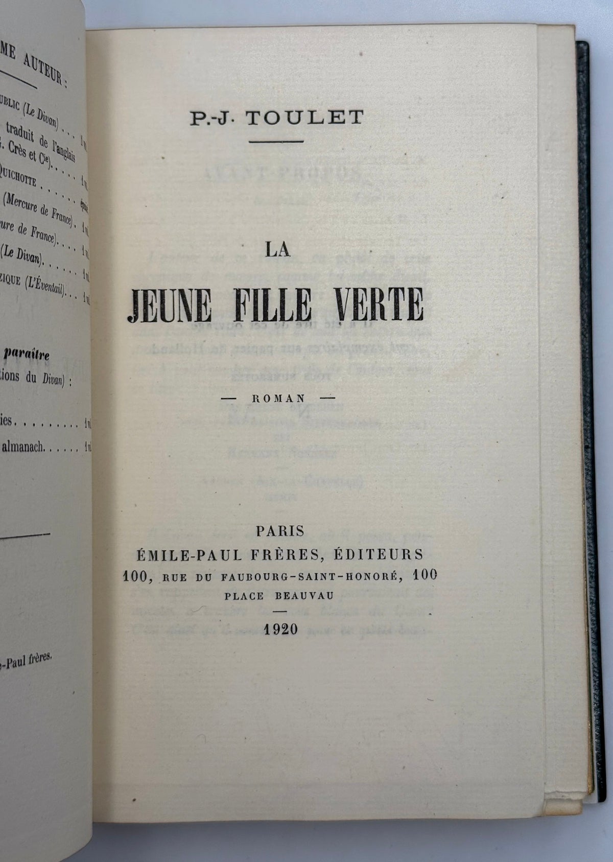 La jeune fille verte