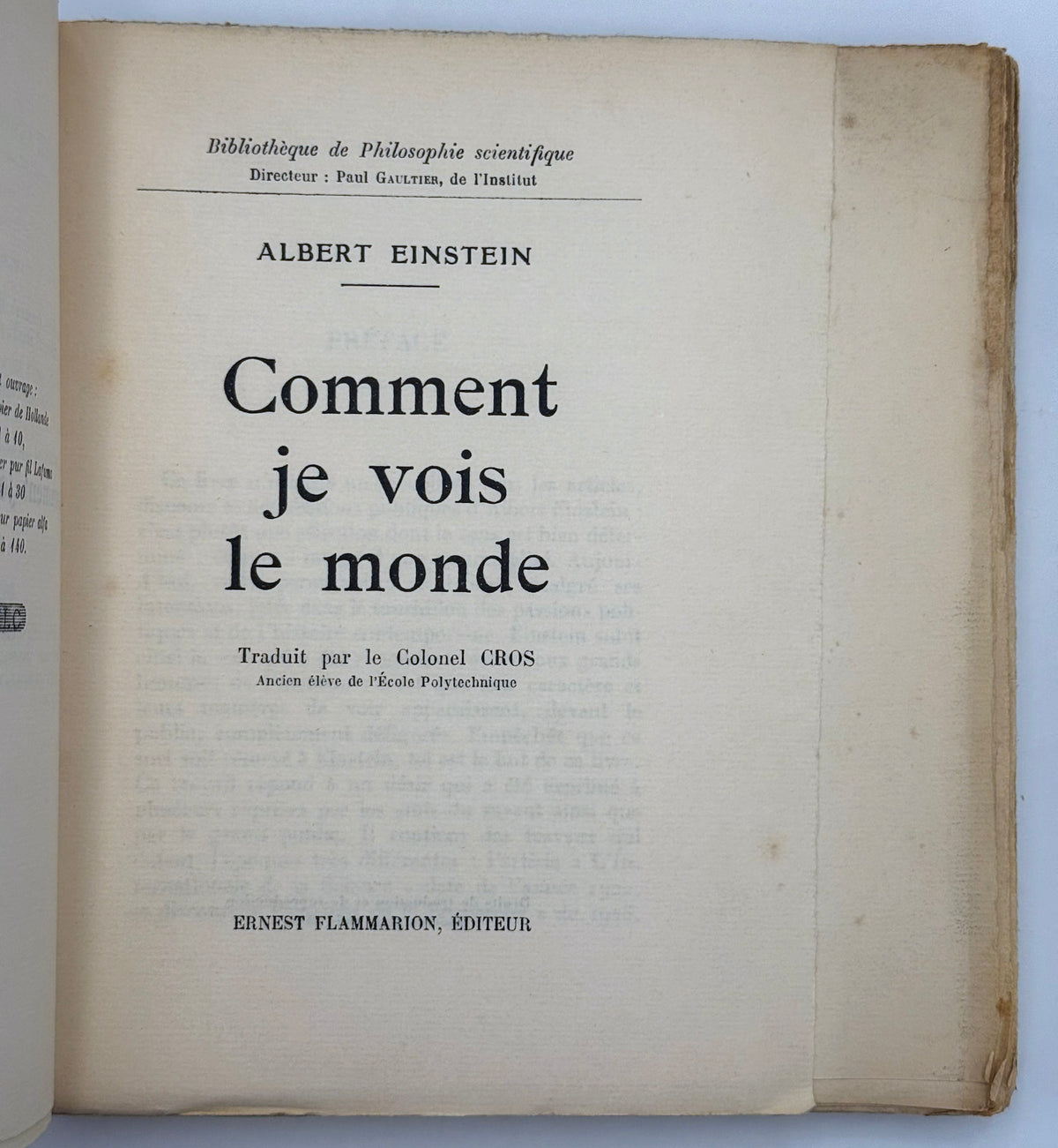 Comment je vois le monde [L'exemplaire de LACAN]