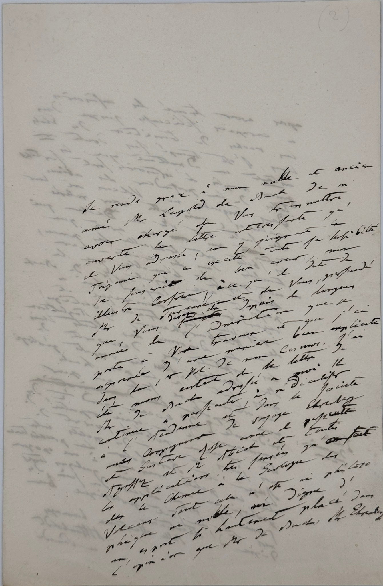 Lettre autographe signée, Alexander von Humboldt