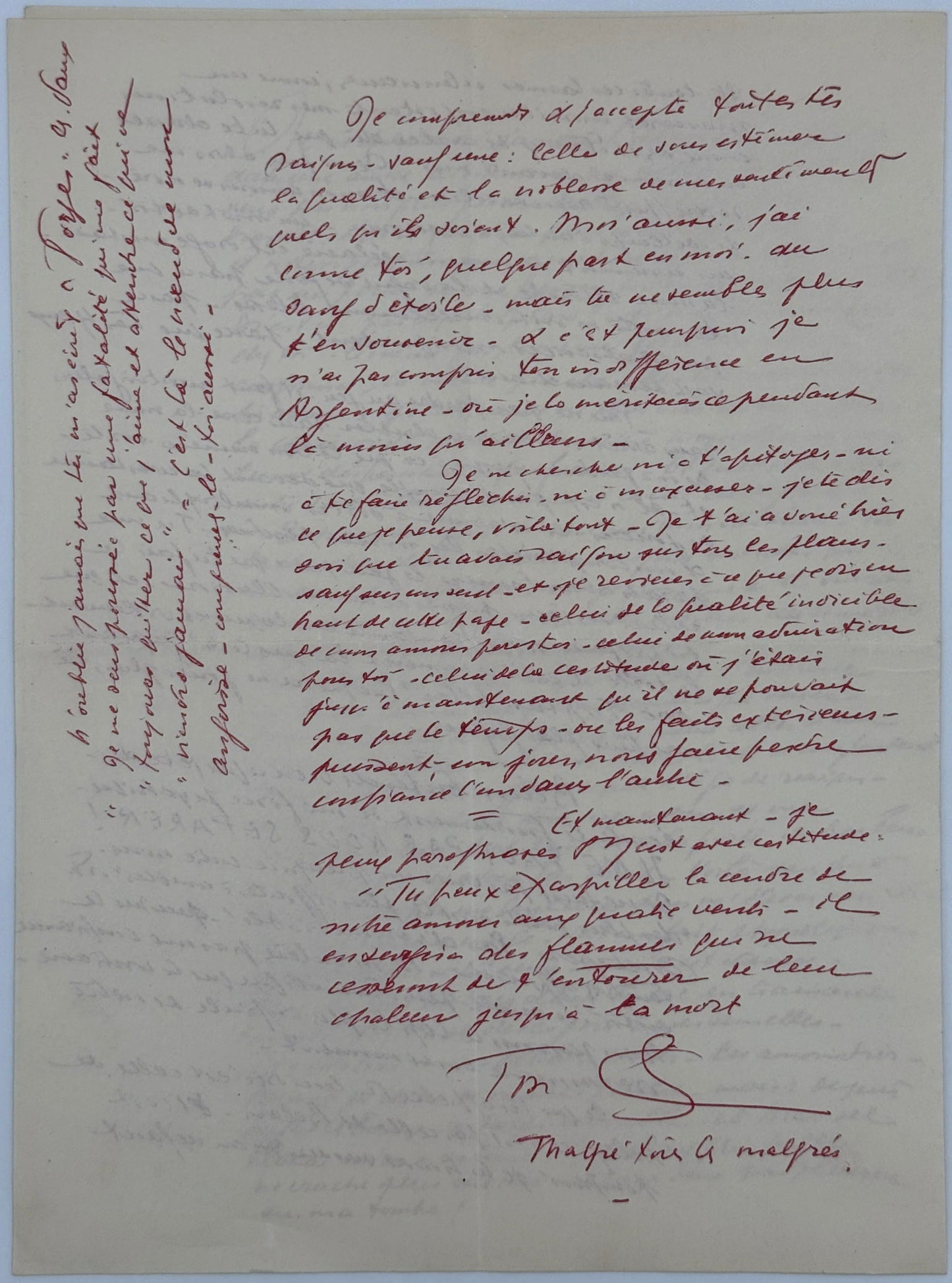 Autograph letter signed, Abel Gance