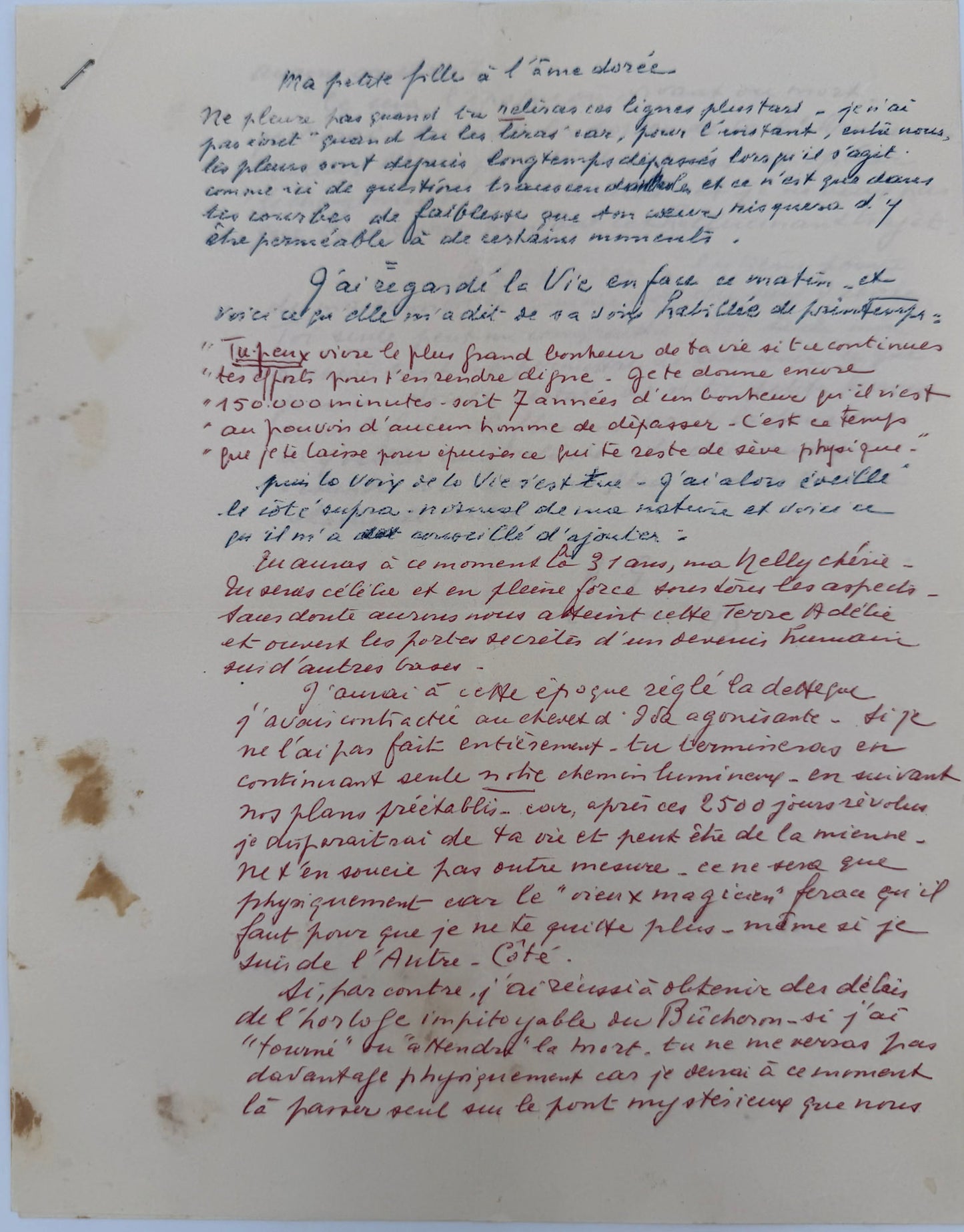 Autograph letter signed, Abel Gance to Nelly Kaplan