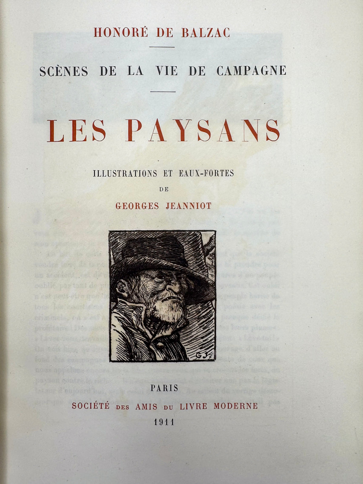 Les Paysans. Illustrations et eaux-fortes de Georges Jeanniot