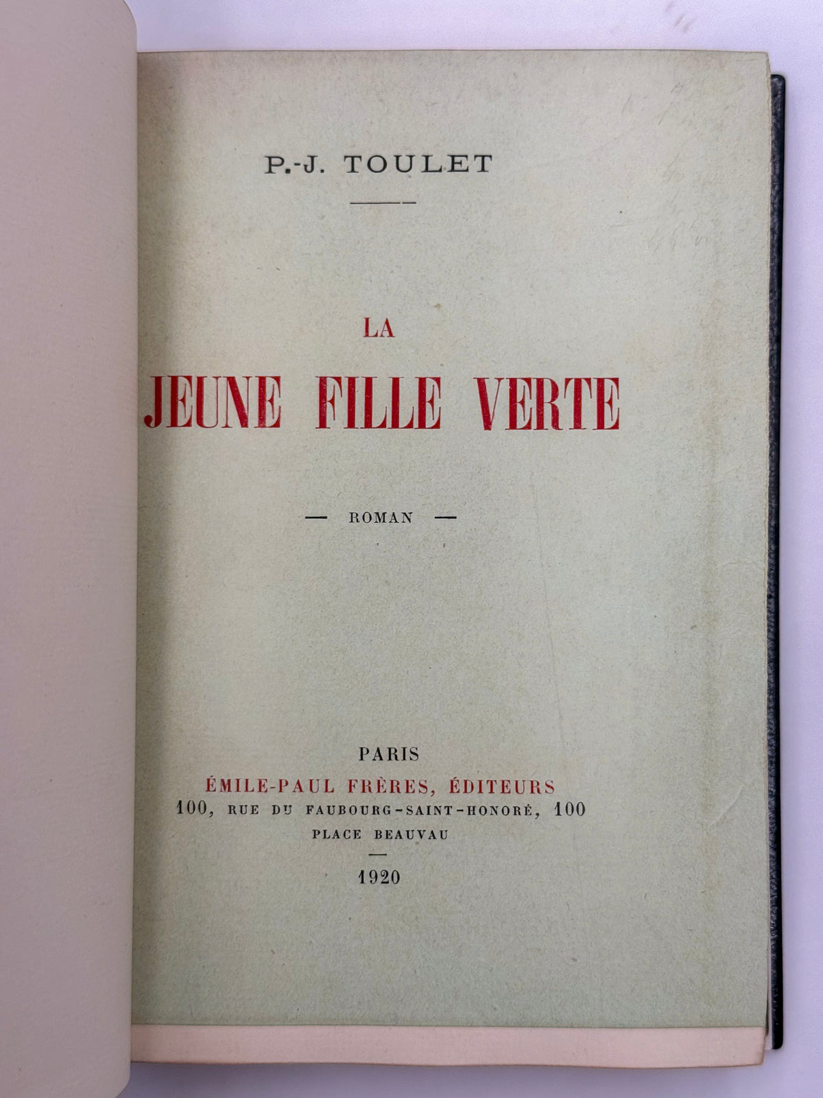 La jeune fille verte