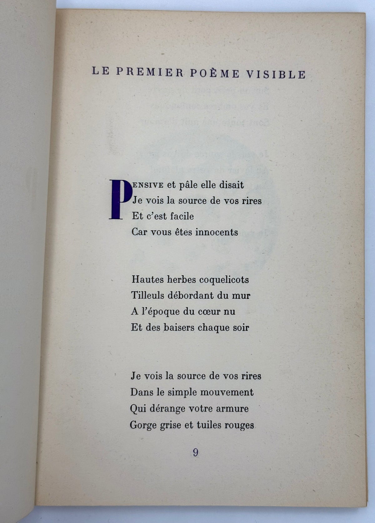 A l'intérieur de la vue. 8 poèmes