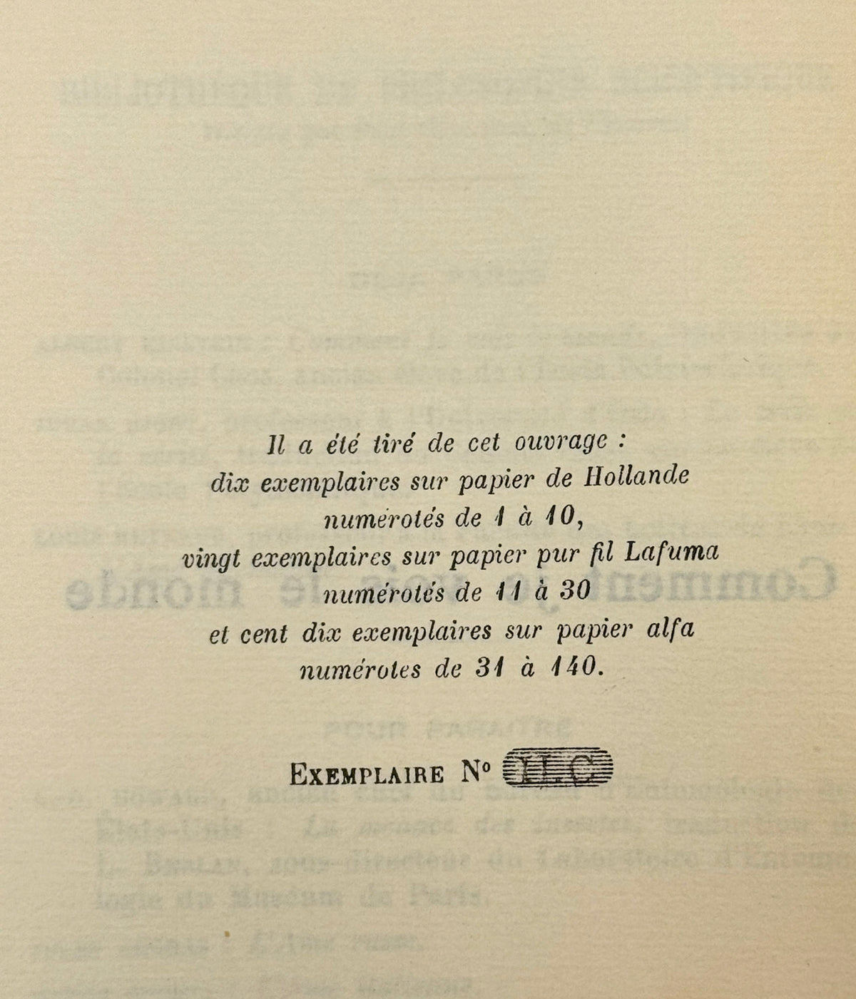 Comment je vois le monde [L'exemplaire de LACAN]