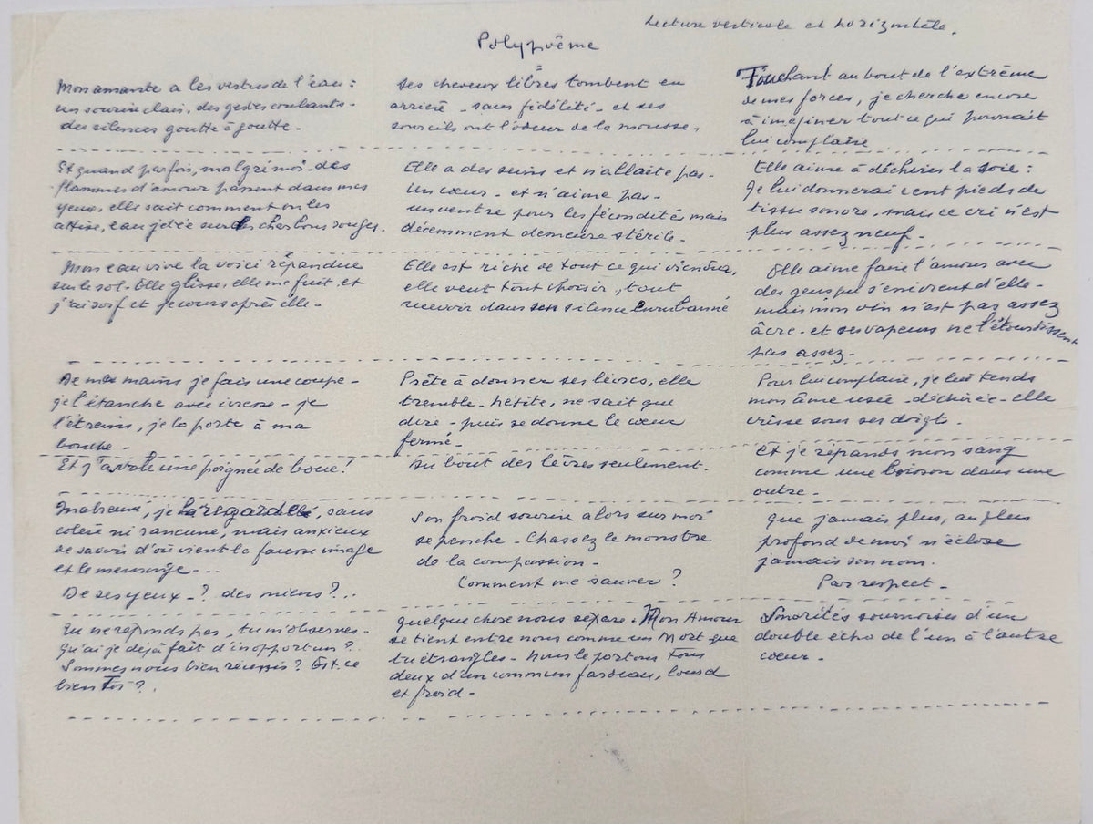 Manuscrit autographe, Abel Gance