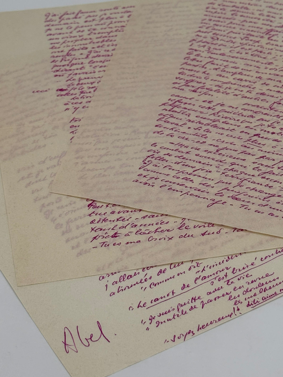 Lettre autographe signée, Abel Gance à Nelly Kaplan