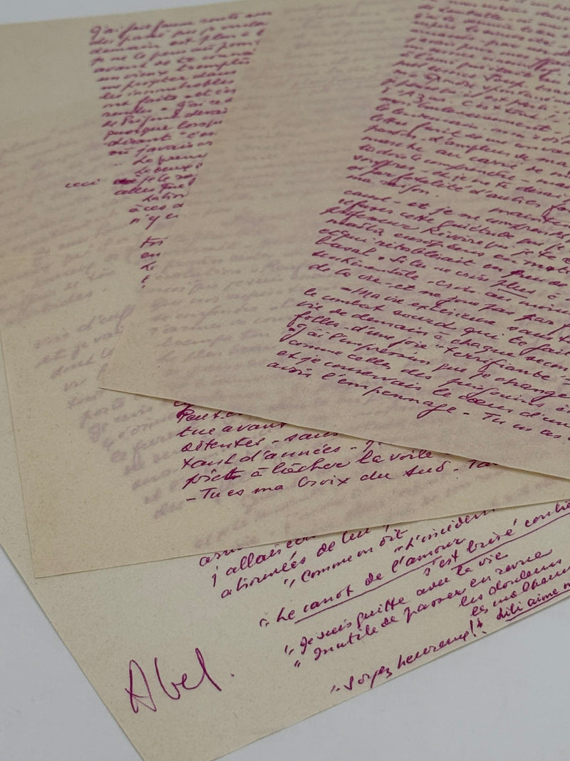 Lettre autographe signée, Abel Gance à Nelly Kaplan