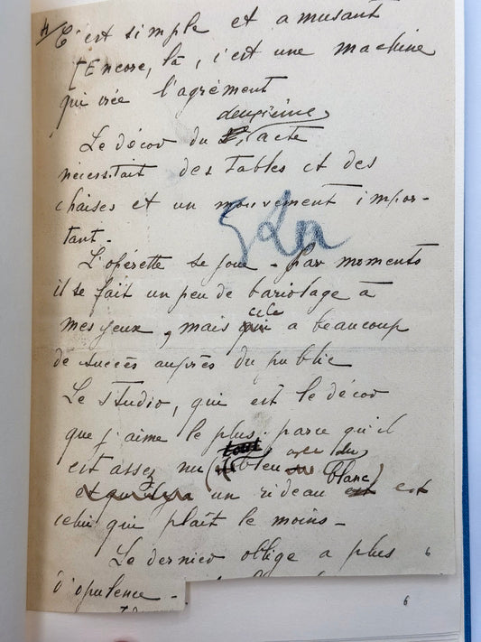 M.A.S., Marie Laurencin [janvier 1934] ; 9 pages In-8.