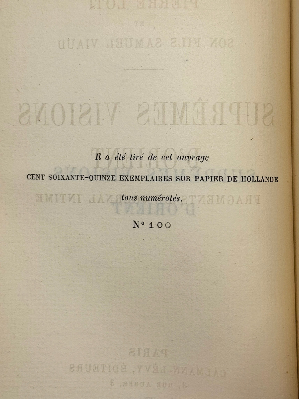 Suprêmes visions d'Orient