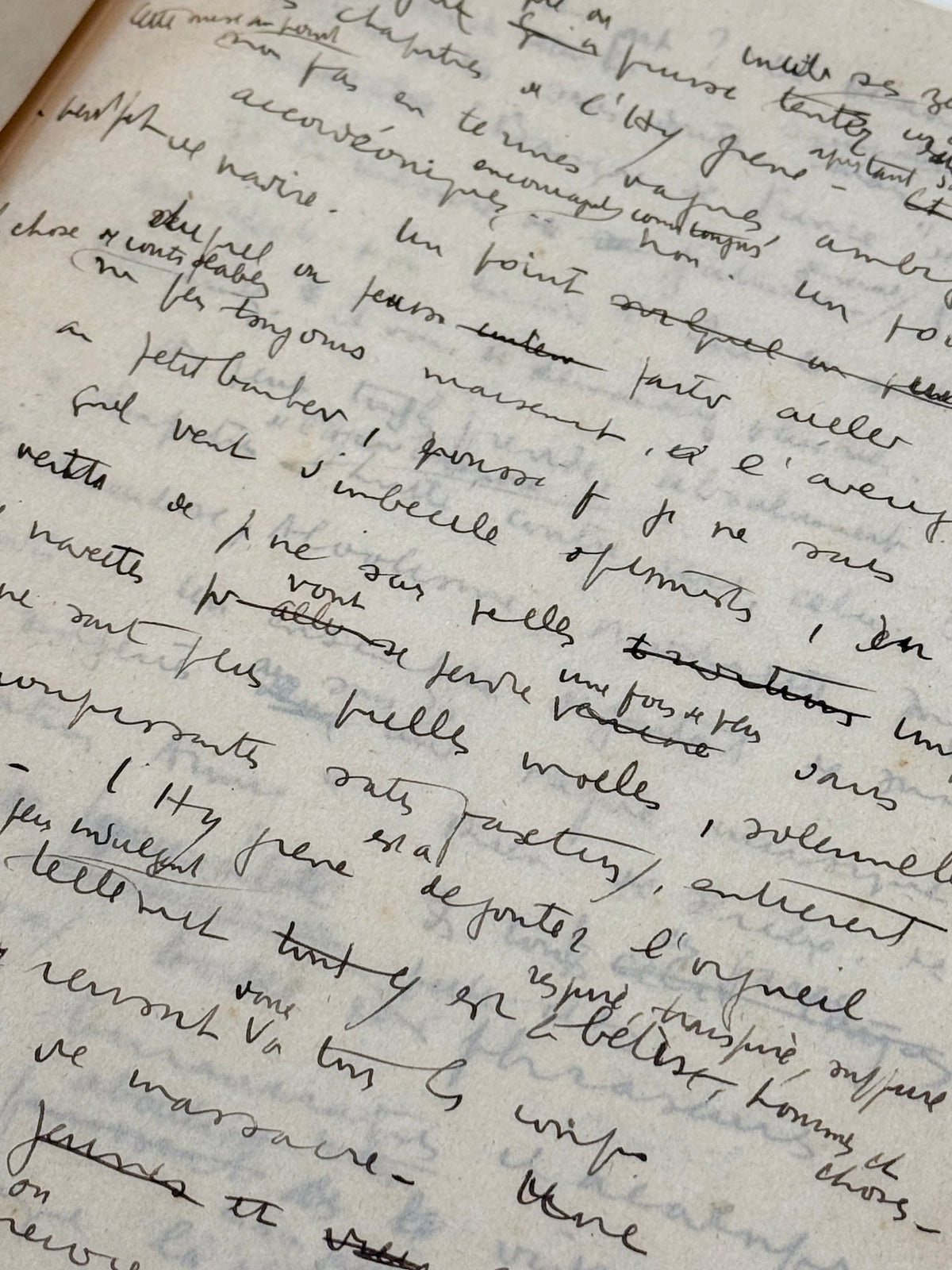 Manuscrit autographe "Mémoire pour le cours des Hauts Etudes"