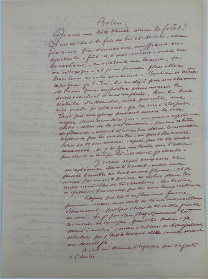Autograph letter signed, Abel Gance