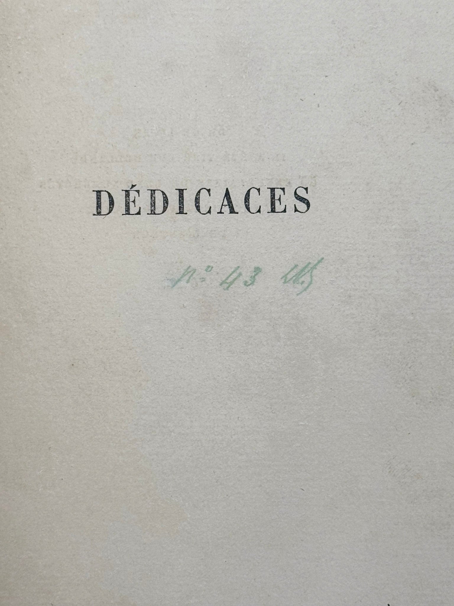 Dédicaces