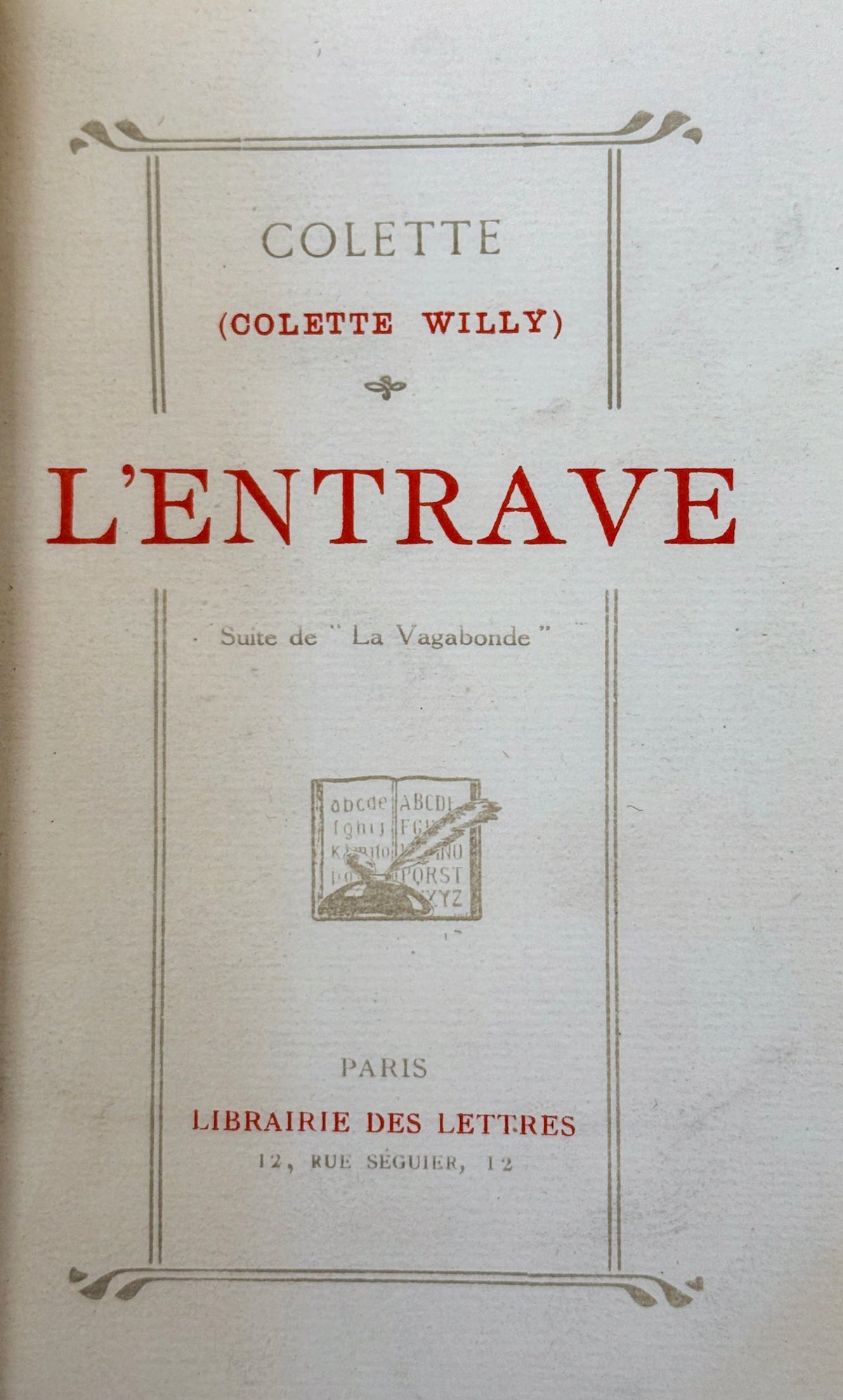 L'Entrave