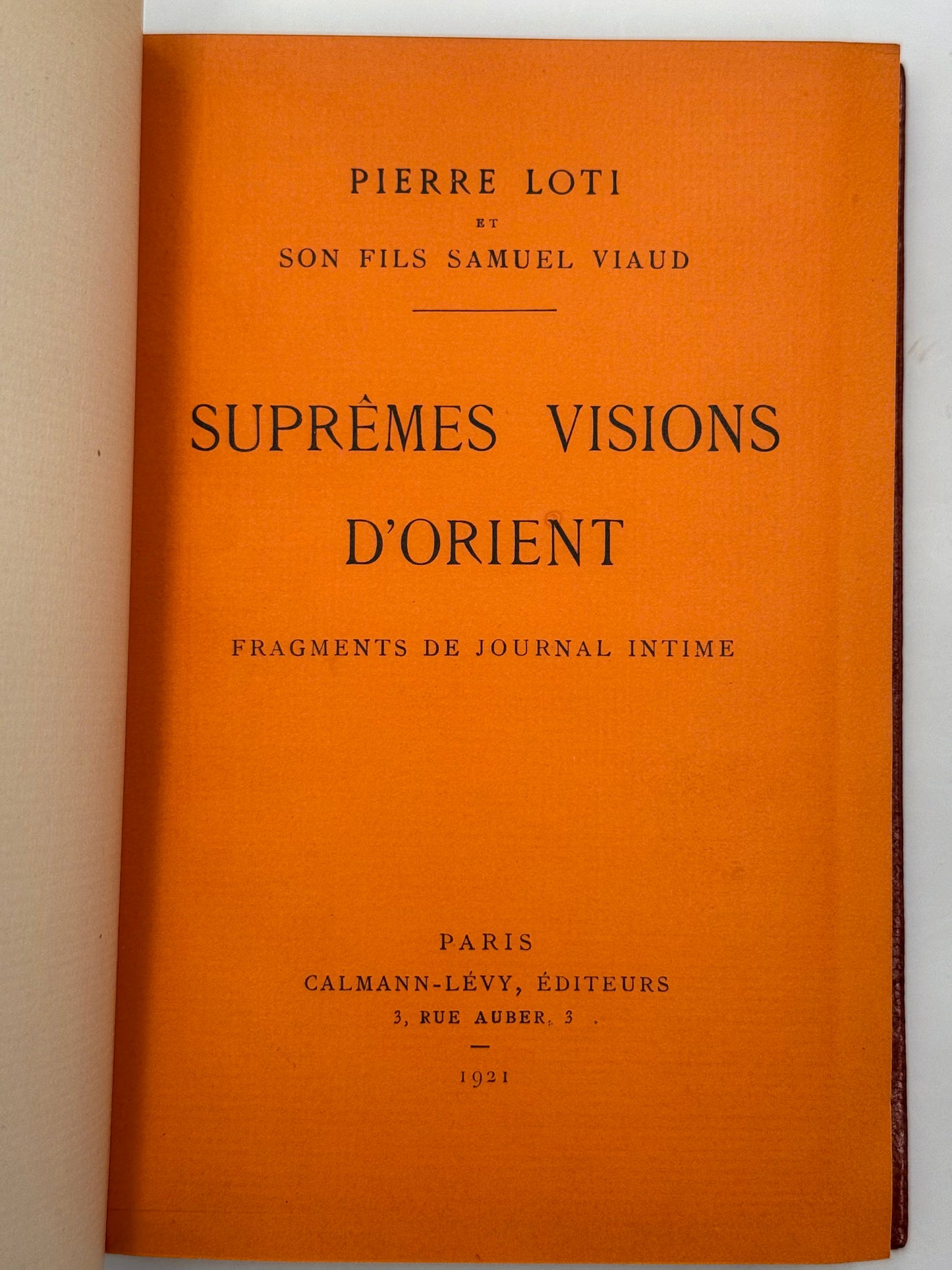 Suprêmes visions d'Orient