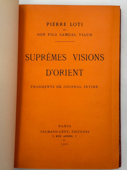Suprêmes visions d'Orient