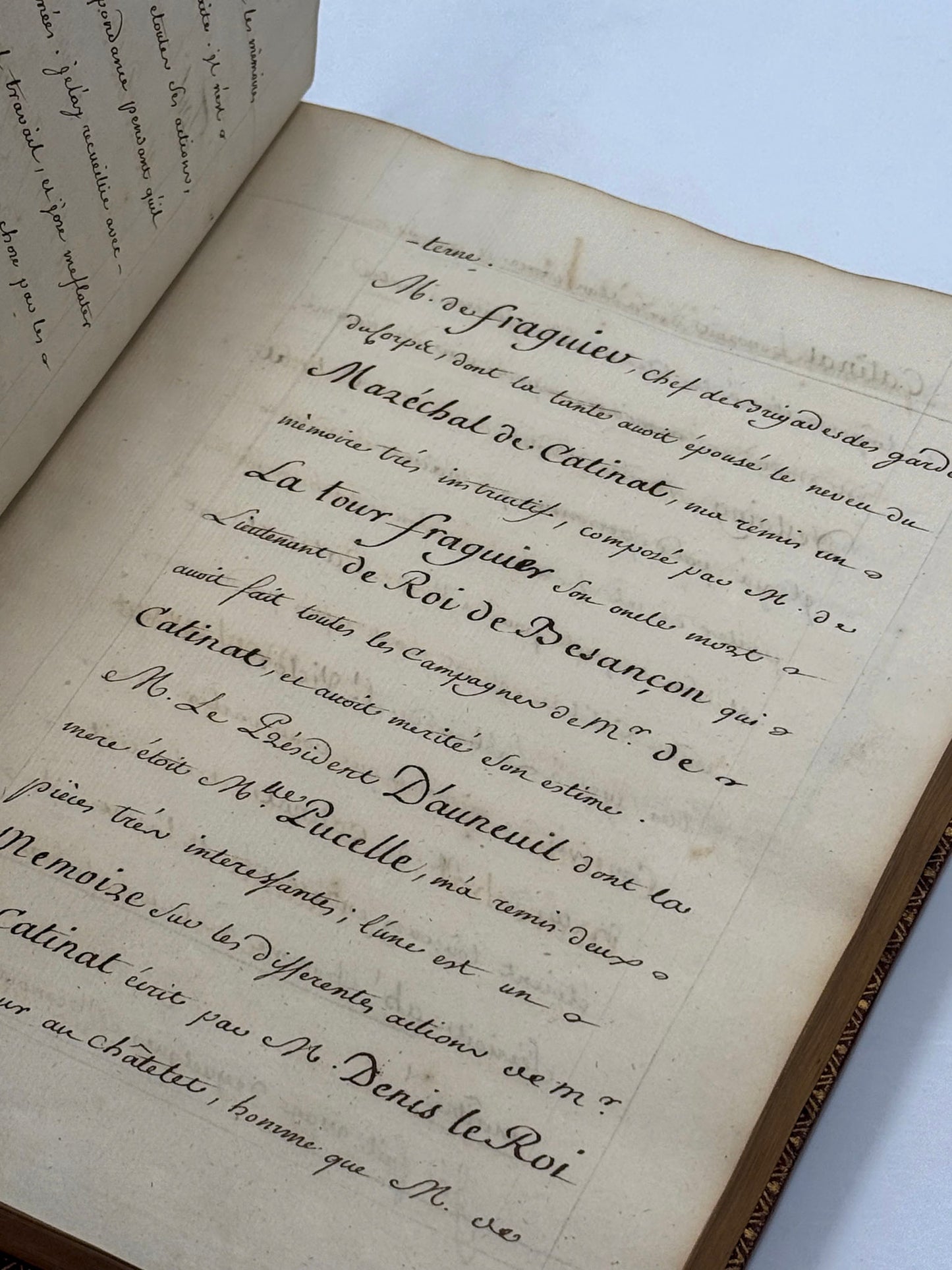 [MANUSCRIPT] Vie de Nicolas de Catinat Maréchal de France.