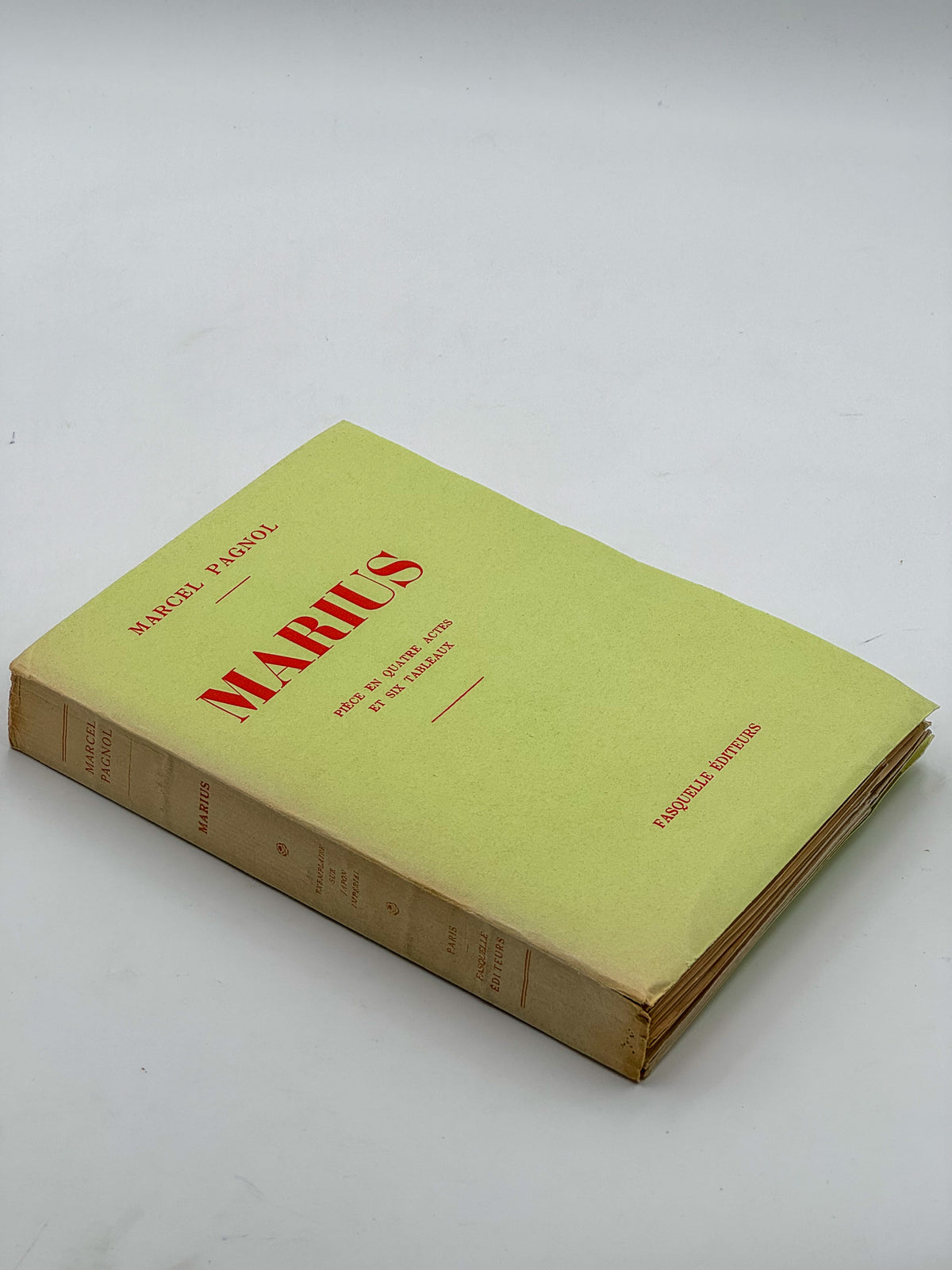 Marius. Pièce en quatre actes et six tableaux. Représentée pour la première fois à Paris, le mercredi 9 mars 1929, sur la scène du « Théâtre de Paris »