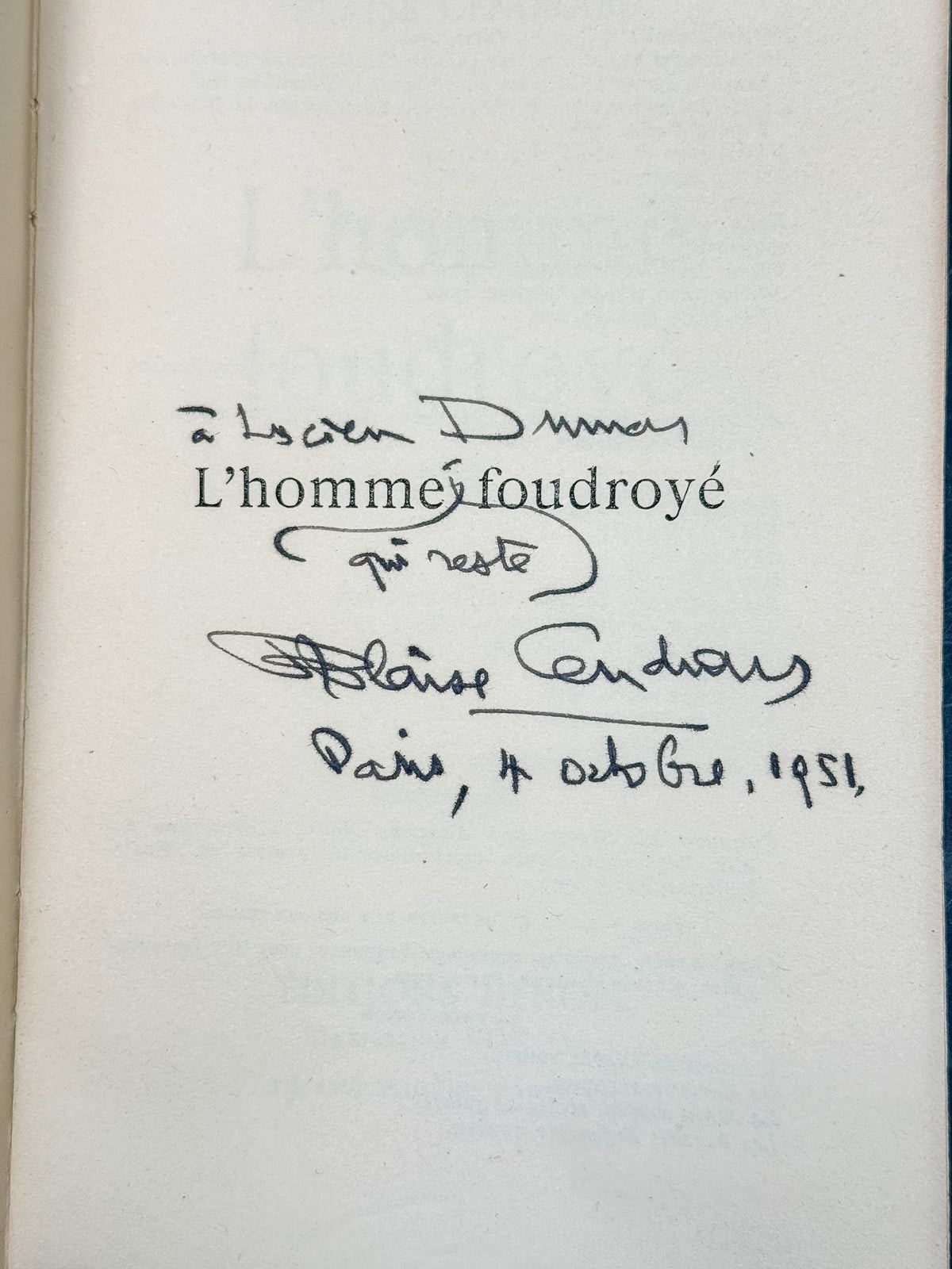 L'homme foudroyé